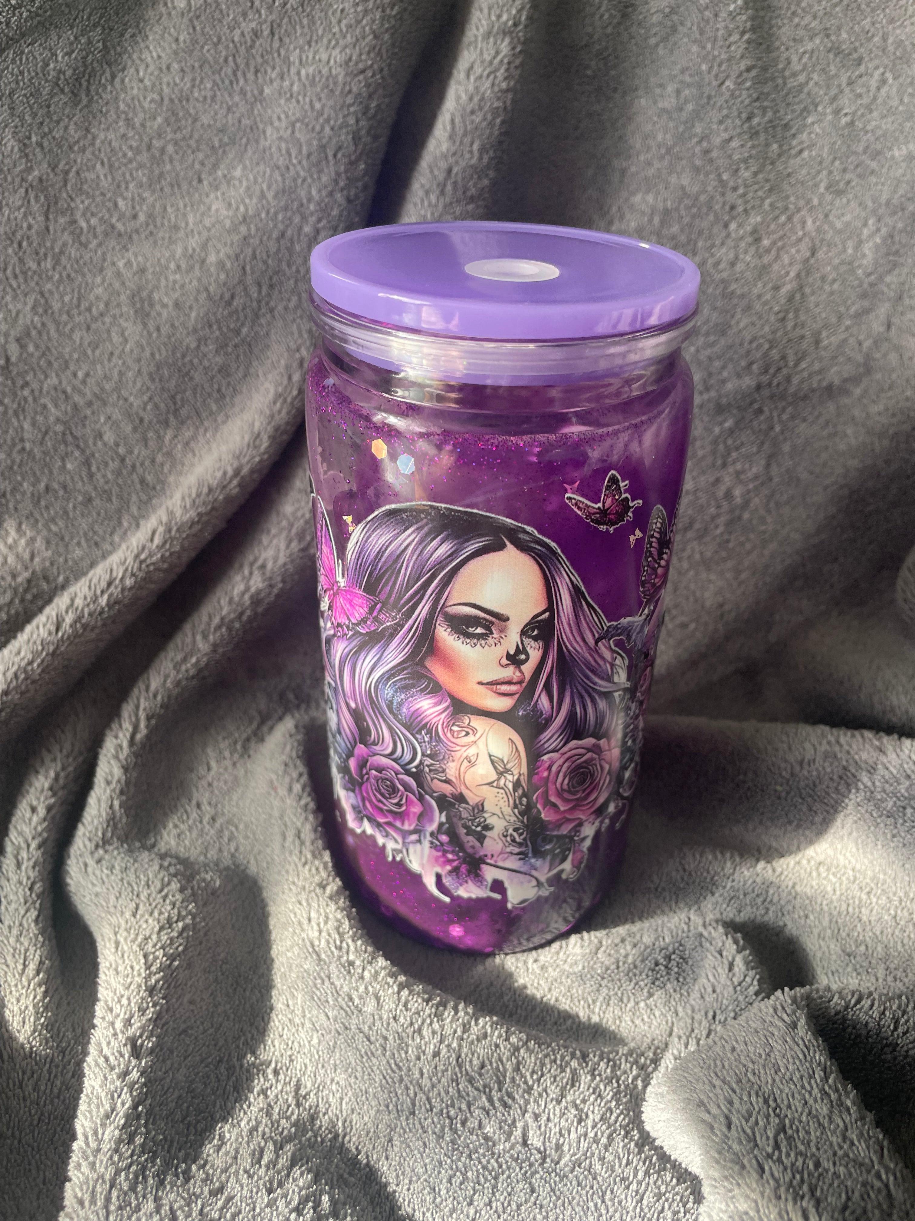 Gothic Snow Globe – Handmade Lava Flow Design