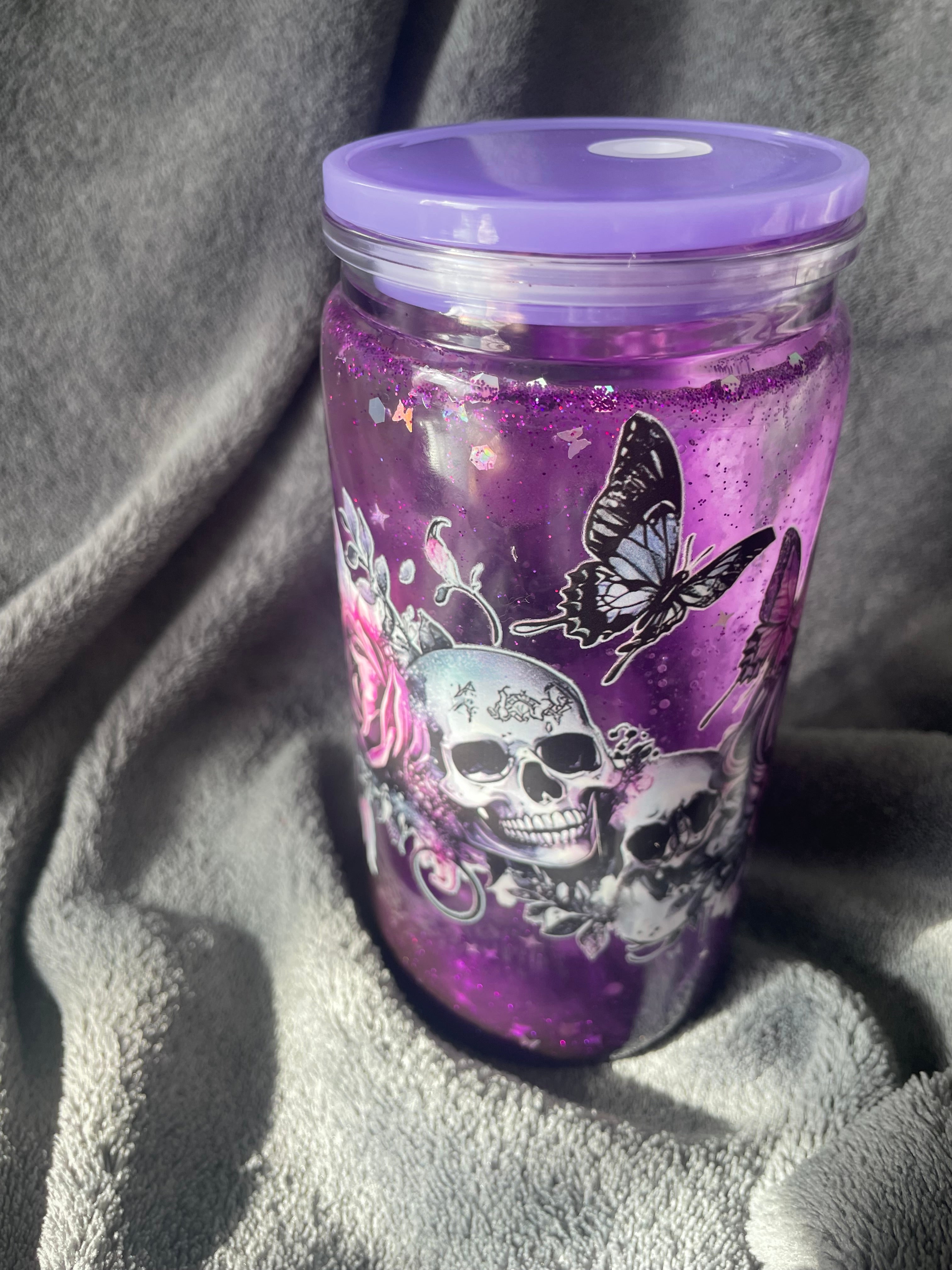 Gothic Snow Globe – Handmade Lava Flow Design