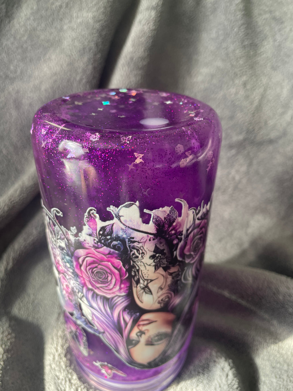 Gothic Snow Globe – Handmade Lava Flow Design